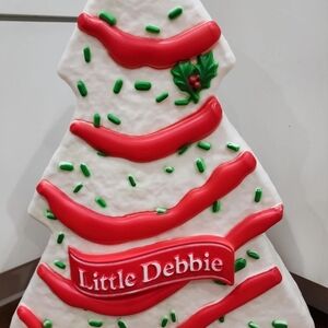 Little Debbie Christmas Tree Cake Ceramic Plate